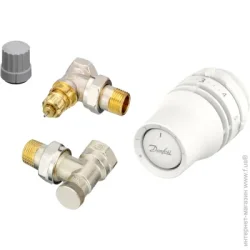 Danfoss Комплект термостатических кранов радиаторный Redia RA click угловой 1/2