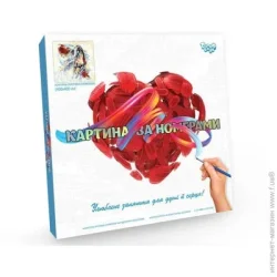 Картина по номерам Danko Toys Креативна творчість "Картина за номерами на полотні" 40см*40см укр №5 Кінь (4823102806440)
