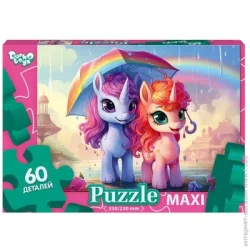 Пазл класичний Danko Toys Пазли №6 два єдинороги під парасолькою Mx60-10-06