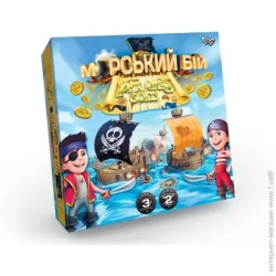 Настольная игра Danko Toys Настольная развлекательная игра "Морской бой. Pirates Gold" укр (G-MB-03U)