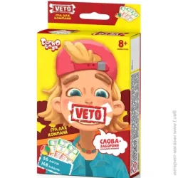 Настільна гра Danko Toys Гра настільна VETO міні укр. (32) VETO-02-01U