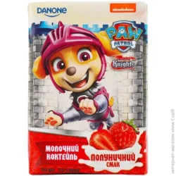 Danone Коктейль молочный Клубничный 2,5% 212 г