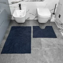 Коврик Dariana Набор ковриков Махрамат Стандарт 60x50+ 60x90 см синий