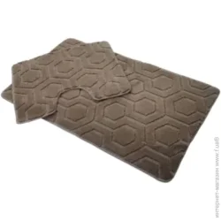 Килимок Dariana Набір килимків Standard 60x100+ 60x50 бежевий геометрія