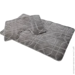 Килимок Dariana Набір килимків Standard 60x100+ 60x50 світло-сірий геометрія