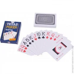Настільна гра Darshan Карти Гральні Texas Poker Black, Колода 54 шт (408-30-1)