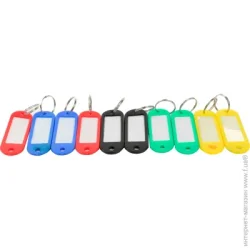 Брелок DC Бірка для ключів кольорова 10 шт.