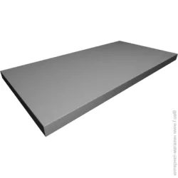 DC Полиця пряма (стандарт) 1200x210x16 мм світло-сірий