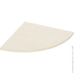 DC Полка ДСП угловая радиусная 300x300x16 мм дуб молочный