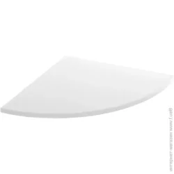 DC Полка ДСП угловая радиусная 400x400x16 мм белый