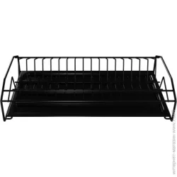 DC Сушилка для посуды одноуровневая 600 мм термопластичная черная без борта