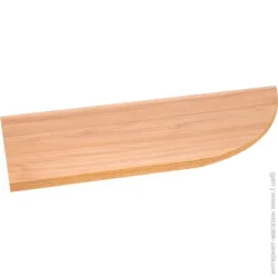 DC Полка угловая радиусная 600x16 мм орех французский светлый