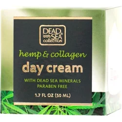 Dead Sea Collection Крем для лица дневной с экстрактом конопли, коллагена и минералами мертвого моря 50 мл