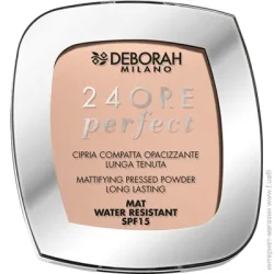 Deborah Milano Пудра Компактна Для Обличчя 24Ore Perfect Spf 15 Стійка Матуюча Тон 03 Rose, 9г (8009518332278)