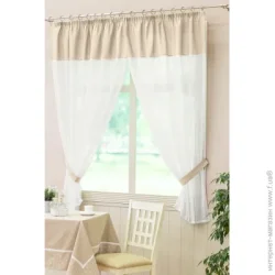 Decora Textile Штора Alliance 290х170 см біло-бежевий