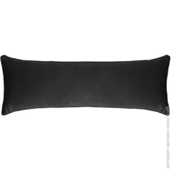 Подушка Decora Textile декоративная Подушка декоративная VELOUR с кантом 40x120 см черный