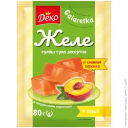 Deko Загуститель Желе со вкусом персика 80 г