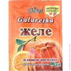Deko Желе со вкусом апельсина 90 г (4820076010545)