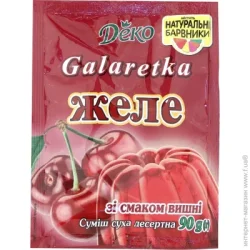 Deko Желе со вкусом вишни 90 г (4820076011443)