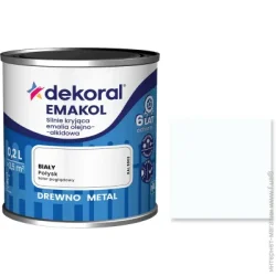 Dekoral Емаль алкідна Емаколь білий глянець 0,9л