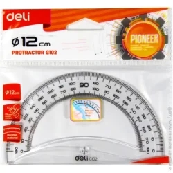 Deli Транспортир 12 см 180° G10212