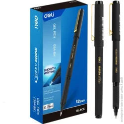 Deli Ручка гелева EG84-BK 0.07 мм