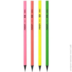 Deli Карандаш чернографитный EU54700 Neon цвет в ассортименте