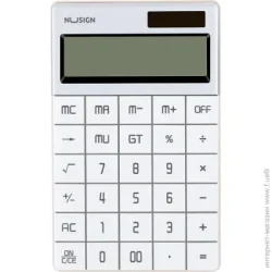 Deli Калькулятор NS041 белый Nusign