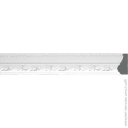 Dellos Baget Молдинг 101-115 білий 2400x30x14 мм