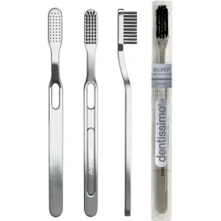 Dentissimo Зубная щетка HARD с серебряной ручкой жесткая 1 шт.