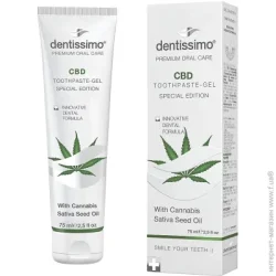 Dentissimo Зубна паста Wite Cannabis з олією насіння конопель 75 мл