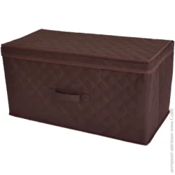 Коробка Design Line Короб для зберігання текстильний 1502 коричневий 250x580x300 мм