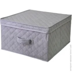Коробка Design Line Короб для зберігання текстильний 1505 сірий 250x430x470 мм