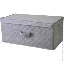 Коробка Design Line Короб для зберігання текстильний 1506 сірий 250x580x300 мм