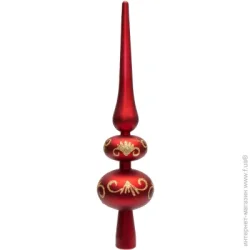 Devilon Верхівка для ялинки 30 см 891541 матова червоний