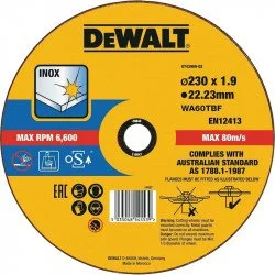 Отрезной диск Dewalt Inox 230x1.9x22.23мм (DT43909)