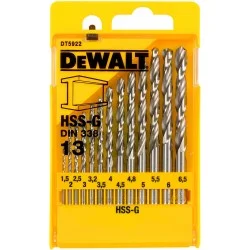 Свердло по металу Dewalt HSS-G 1.5-6.5мм, 13шт. (DT5922)