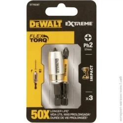 Бита Dewalt Impact Torsion PH2 57мм, 2шт. (DT70536T)