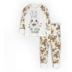 Кофта + штаны Dexter'S Пижама детская для девочек My little flower р.98 молочный 935211