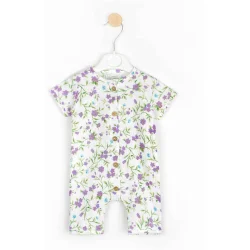 Dexter'S Песочник для девочки Violet flowers р.74 молочный 432363