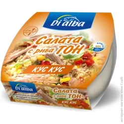 Рибна консерва Di Alba Салат із тунця з кус-кусом 160 г