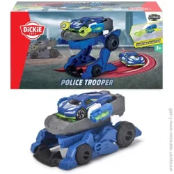 Фигурка Dickie Toys Трансформер Гибрид-спаситель Полиция с функцией стрельбы 12 см 3792000
