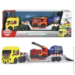 Dickie Toys Игровой набор Грузовик Мерседес со спасательными машинами 203715020