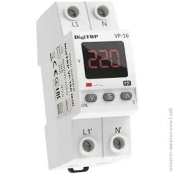 Реле напруги Реле напруги Digitop VP-16A M2R на DIN-рейку