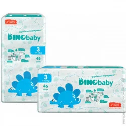 Подгузники Dinobaby Размер 3 (4-9 кг) 46 шт (4823098410607)