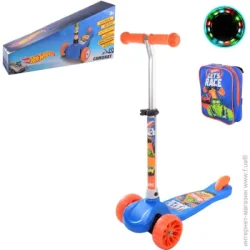 Самокат Disney Hot Wheels Blue-Orange (LS2118) до 25 кг трехколесный