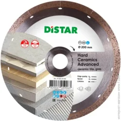 Отрезной диск Distar Диск алмазный отрезной HARD CERAMICS ADVANCED 200x25,4 керамика, мрамор, керамогранит 11120349015