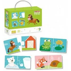 Развивающая игрушка Dodo Зверята и их домики (300117)