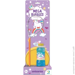 Мильні бульбашки Dodo Mega Bubbles: з тарілкою Єдиноріжки, 450 мл (500118)