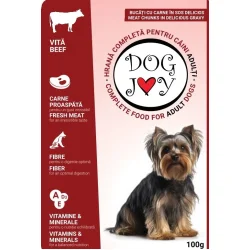 Вологий корм Dog Joy Консерва для собак усіх порід із яловичиною 100 г